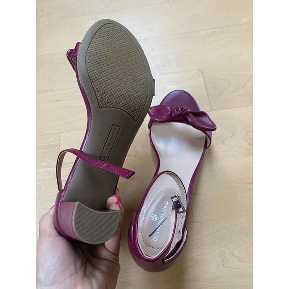 BANDOLINO Bnwot "Pauli" Block Heel Sandals Sz 9 New Leather Ankle Strap - Picture 6 of 7